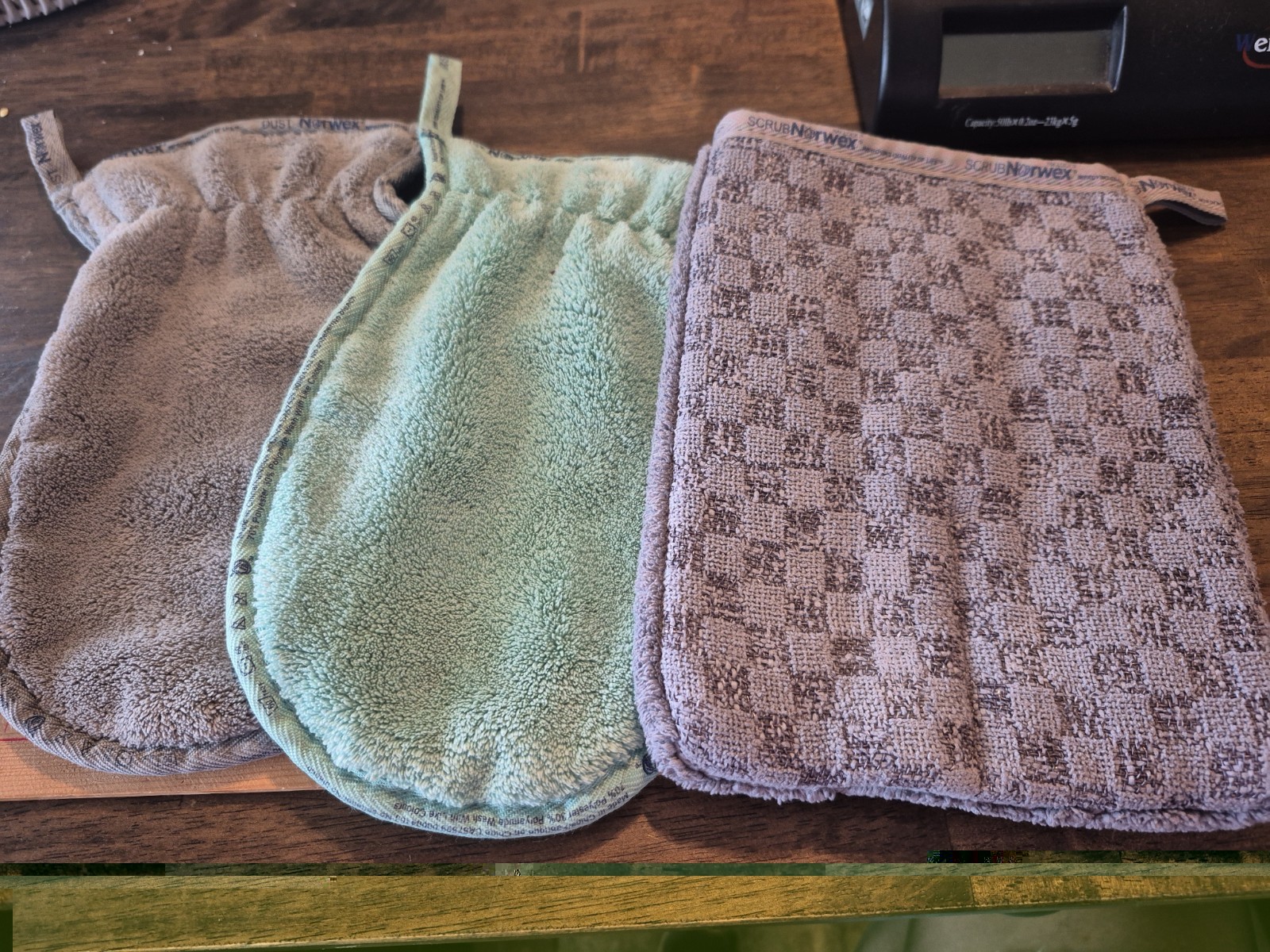 2 Norwex Dusting Mitts And A Norwex Mini Mop Pad