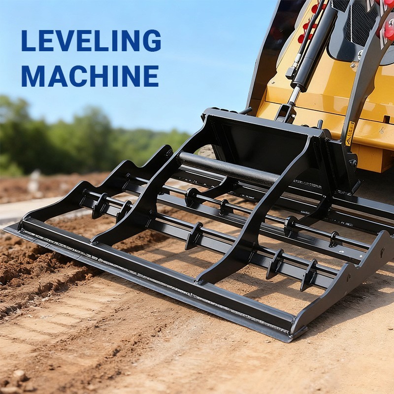 Skid Steer 41in Leveling Attachment, Grader Blade for Landscaping, 88kg