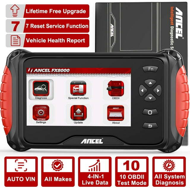 Ancel FX8000 Automotive Car Diagnostic Tool OBD2 Scanner All System Code Reader