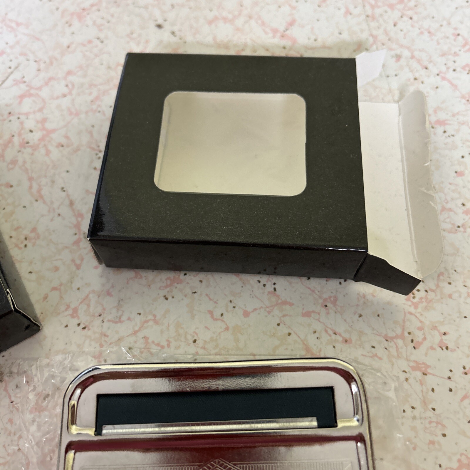 SILVER AUTOMATIC ROLLING Machine Tin Box Metal Roller Cigarette Tobacco
