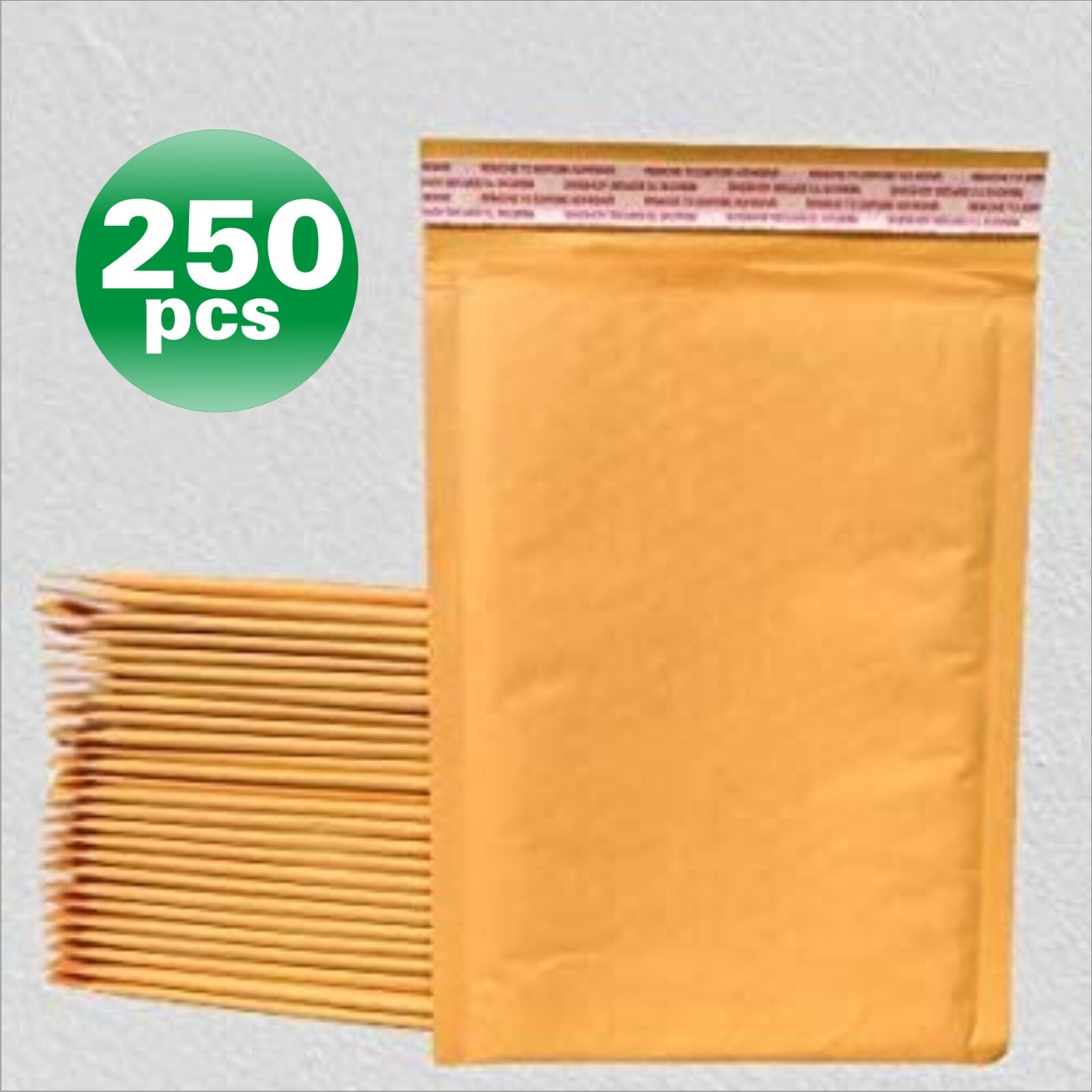 PolycyberUSA  250 pcs #0 Kraft Bubble Envelopes Mailers 6x9