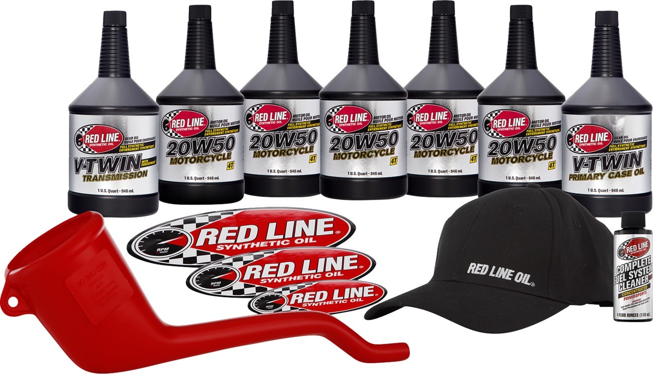 RED LINE SYNTHETIC OIL 90226 V-Twin Powerpack Kit - 20W50