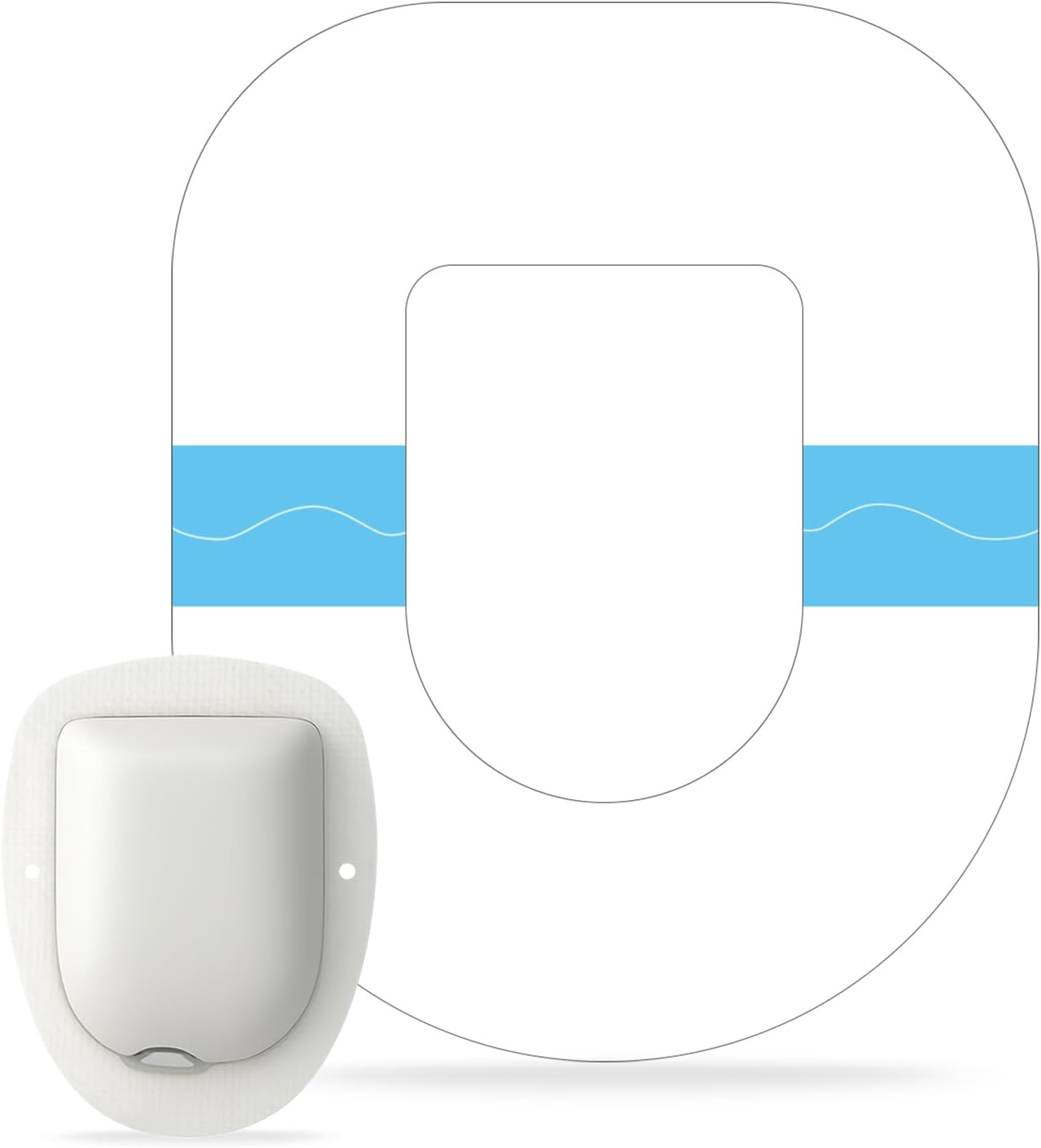 Omnipod 5 Adhesive Patches 60 Pack Waterproof Pre-Cut Transparent Patches for O