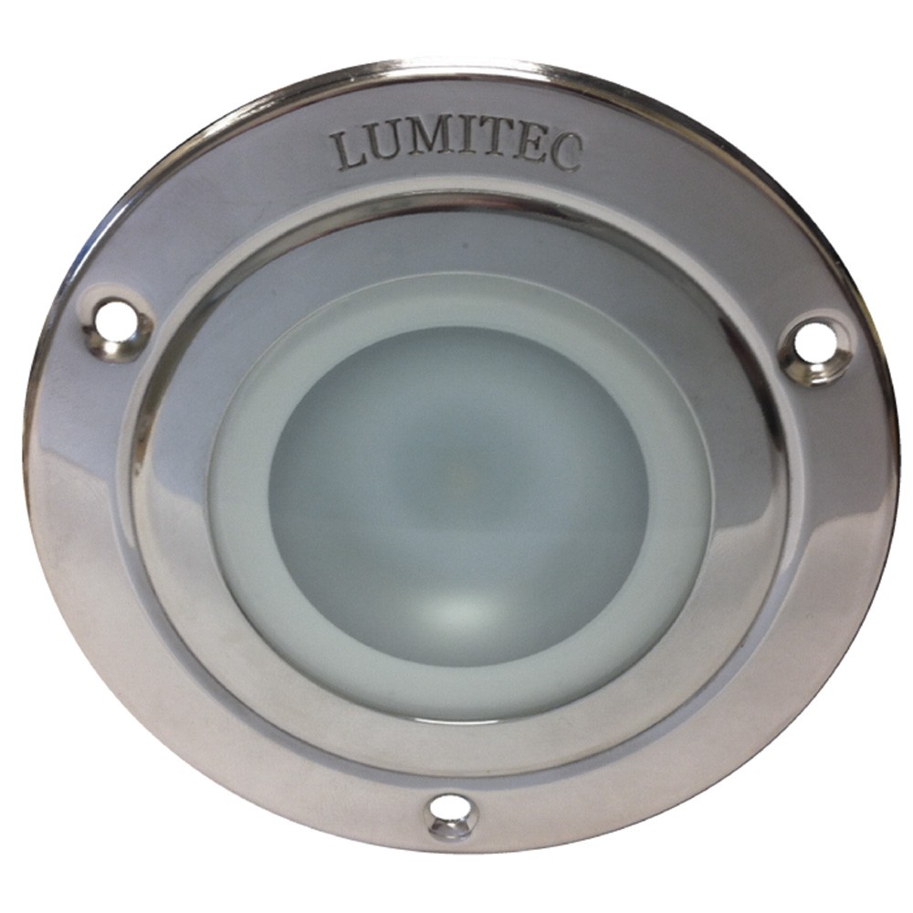 Lumitec 114118 Shadow Flush Mount Down Light, 3-Color, Dimming, SS