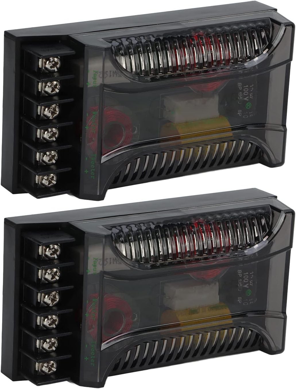 300 Watts 2 Way Crossover, Car Audio Crossover Universal Heat Dissipation
