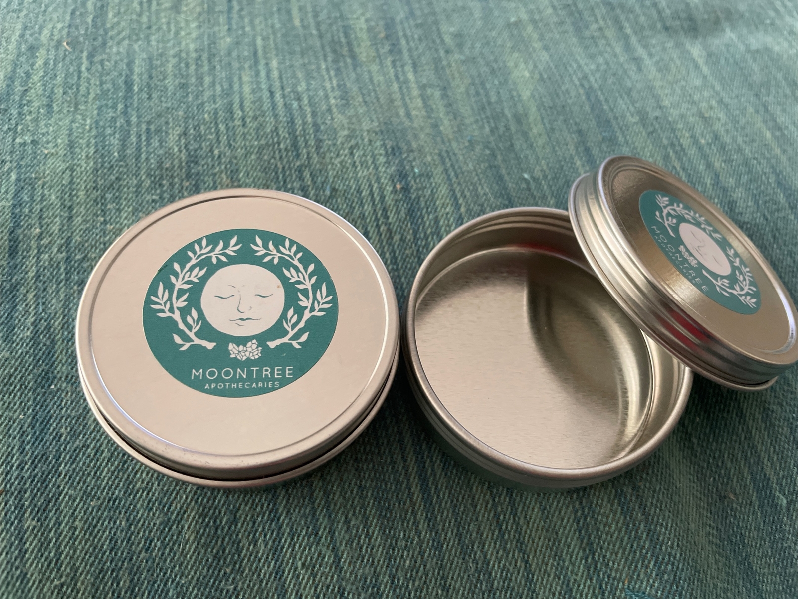 Metal Screw Top Mini Jewelry Containers Set Of 2