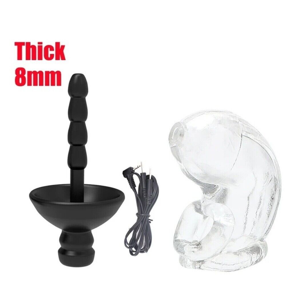 Chastity Silicone Belt Lock Cage Trainer Penis Extender Enhancer 3 Colors Shock