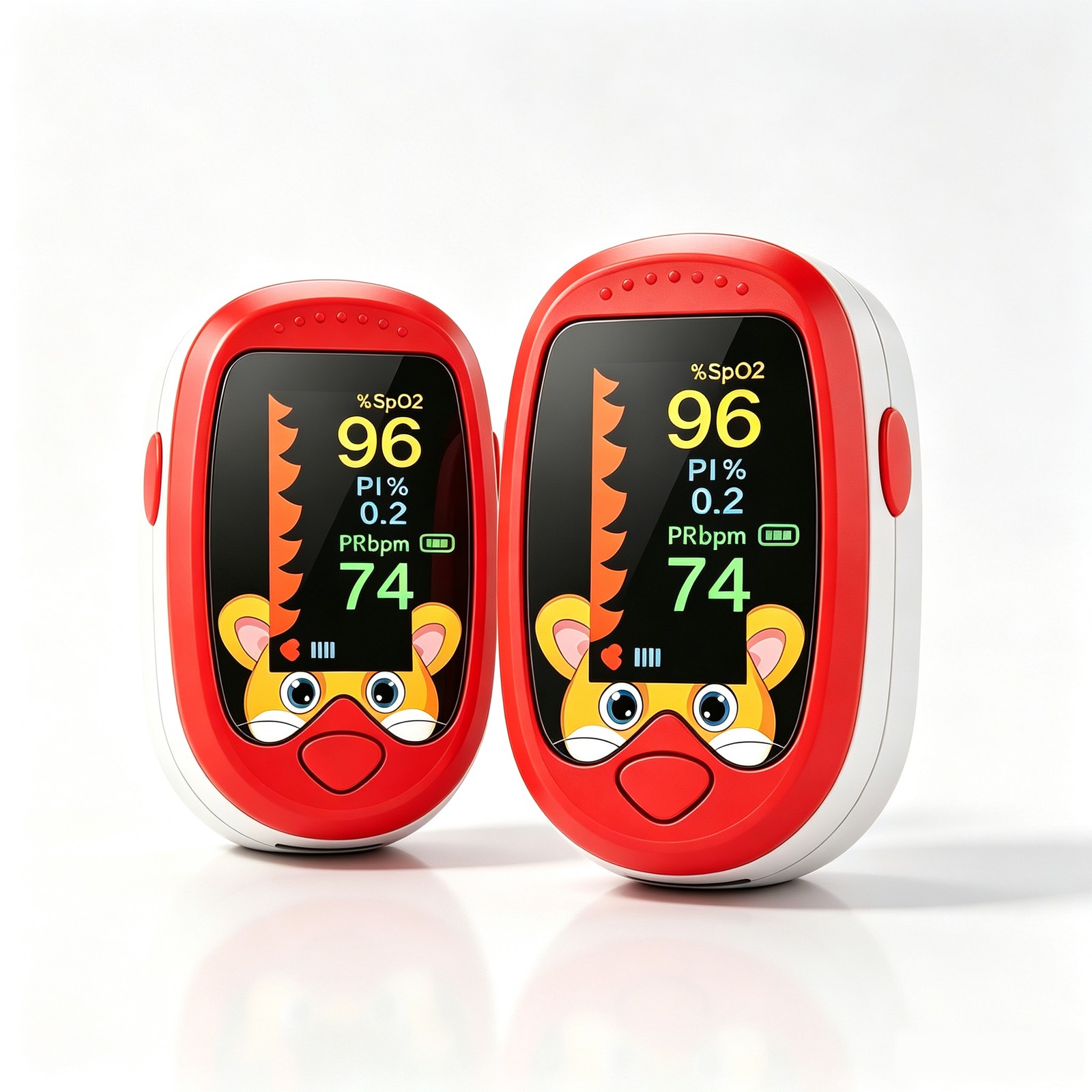 2pcs Digital Fingertip Pulse Oximeter HD Large Screen Accurate Fast SpO2 Reading