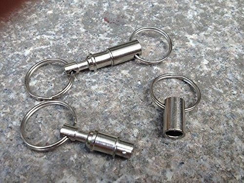 Detachable Pull Apart Key Rings Keychains Heavy Duty Split Rings Silver 10 PCS