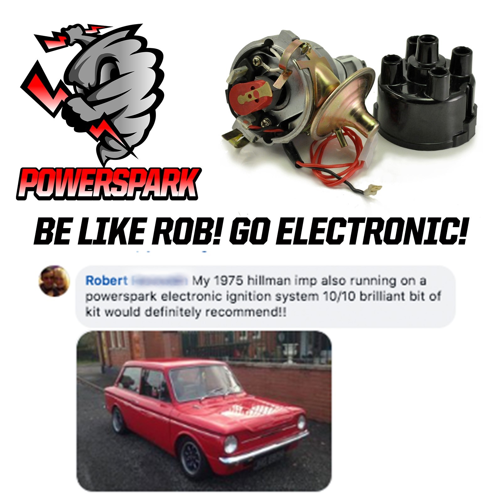 Hall Effect Sender Sensor Distributor Cap and Rotor Arm pack