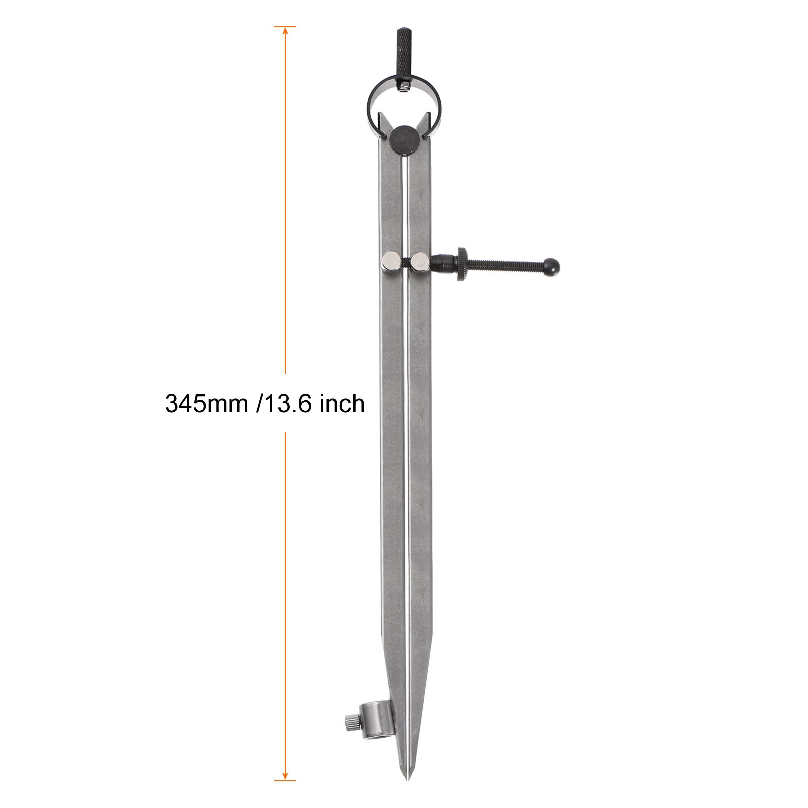 Spring Joint Caliper 12" Adjustable Spring Divider Caliper w Pencil Holder
