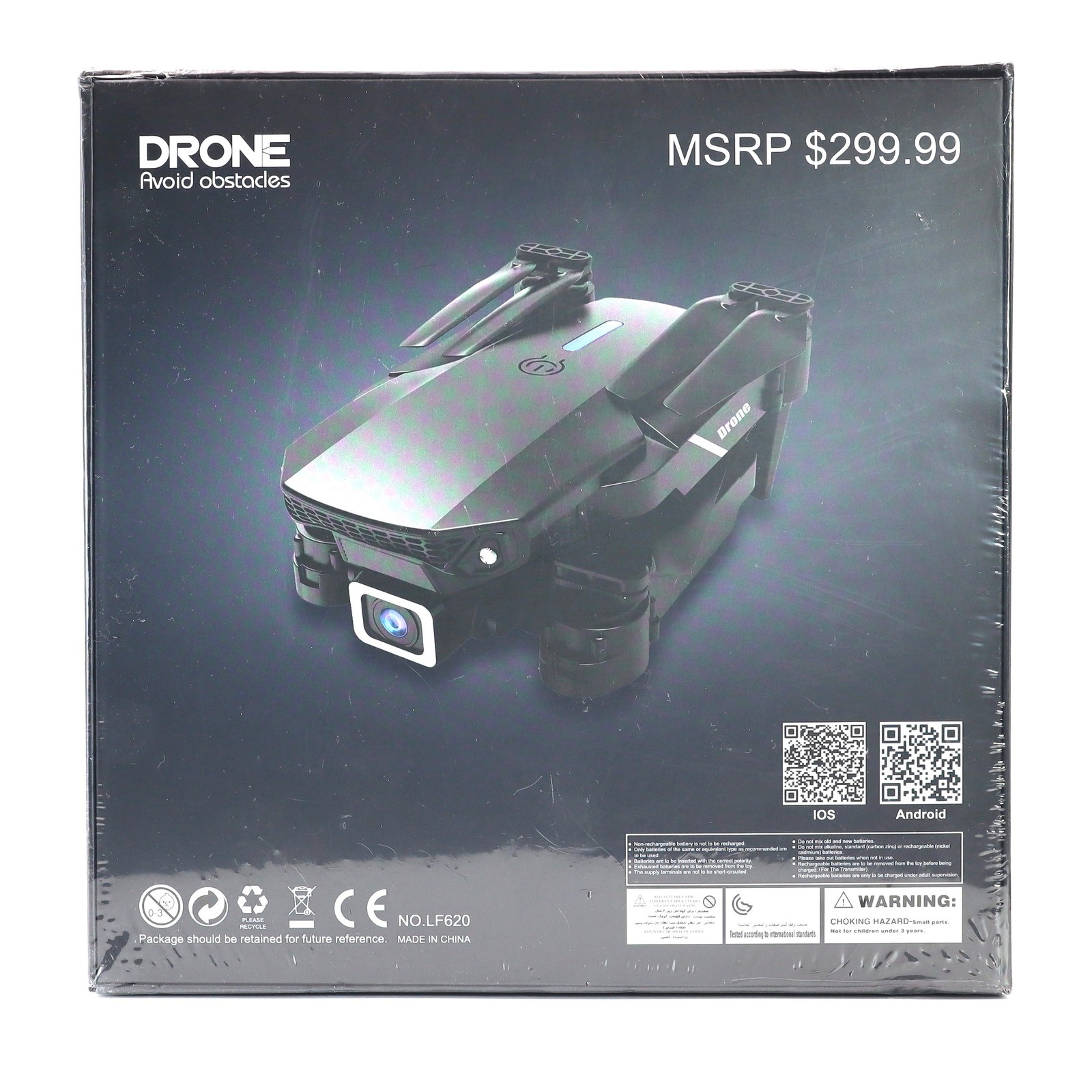 YOMI LF620 Drone Black Obstacle Avoidance Foldable Camera Outdoor Quadcopter NEW