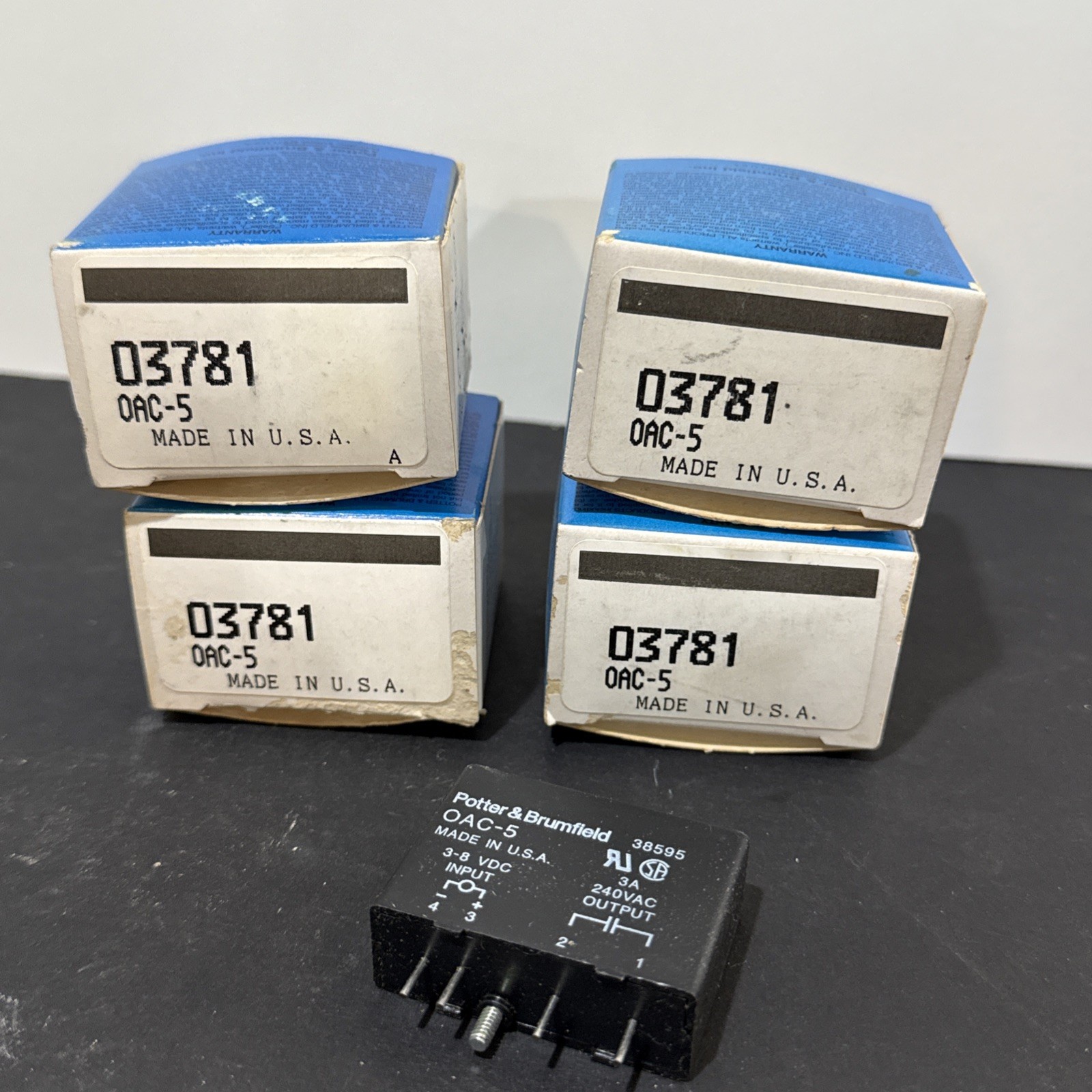 Potter & Brumfield OAC-5 output module 03781 OAC-5 Lot Of 4 NOS