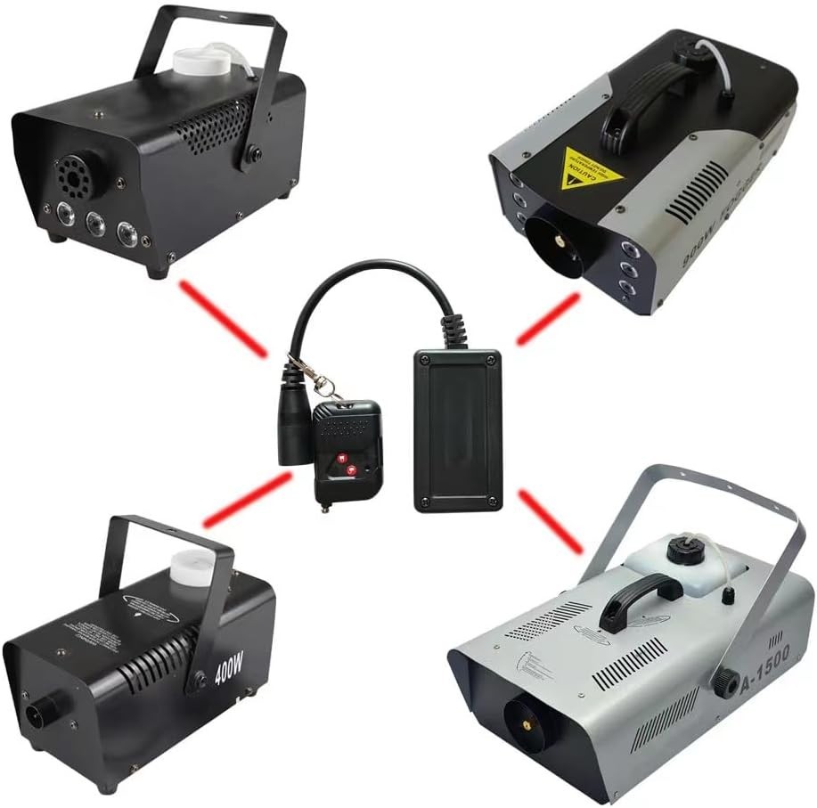 Fog Machine Remote Control Replacement Part and Receiver, for 400 500 900W Fo...