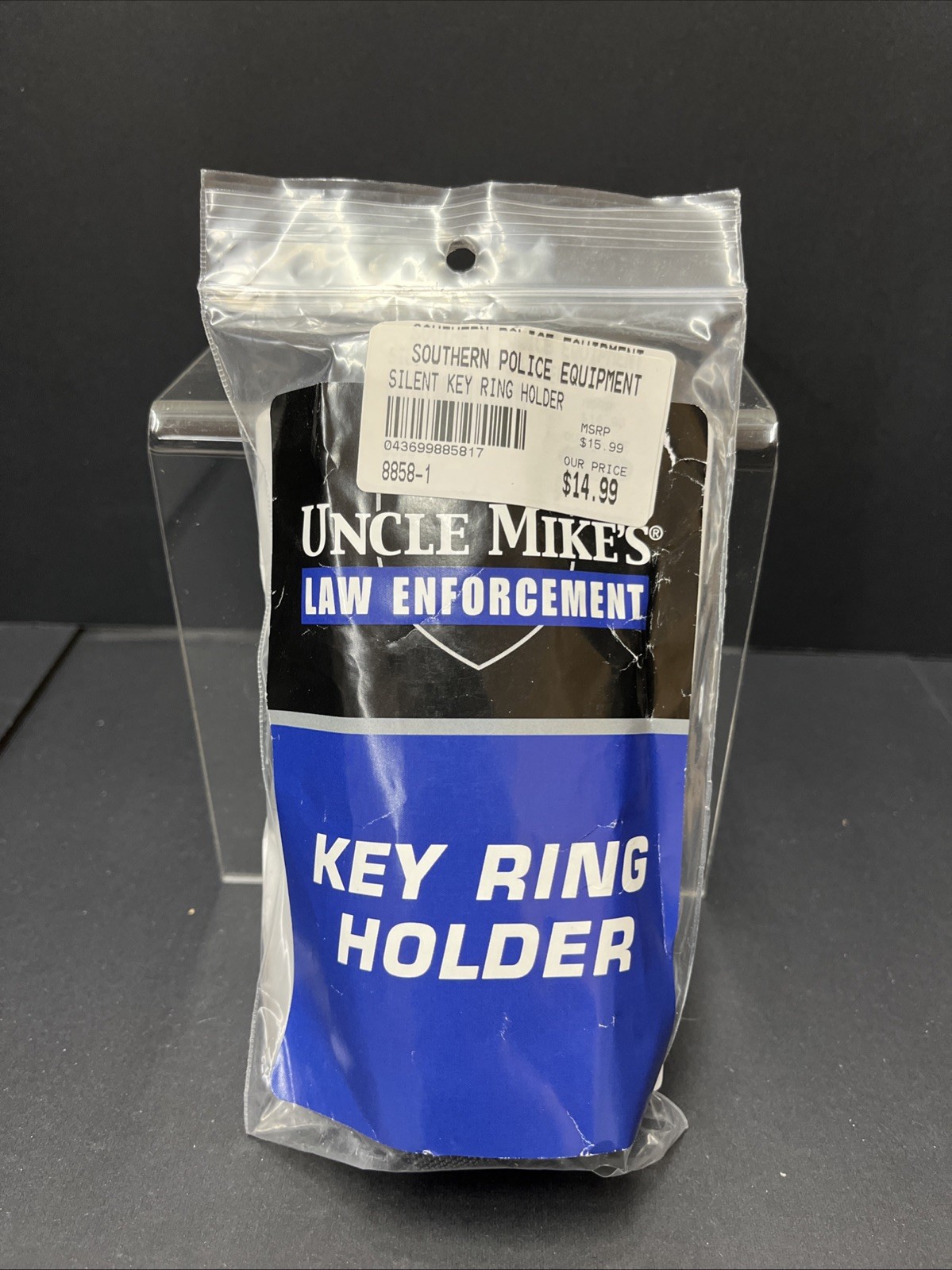 Uncle Mike’s Law Enforcement Silent Key Ring Holder 8858-1 NEW