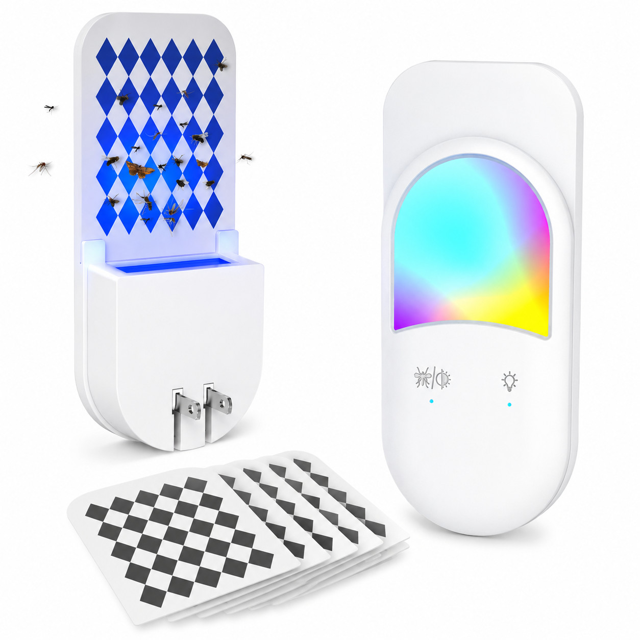 Indoor Fly Trap Plug-in Bug Zapper for Fruit Flies Gnats Moths & Mosquitoes