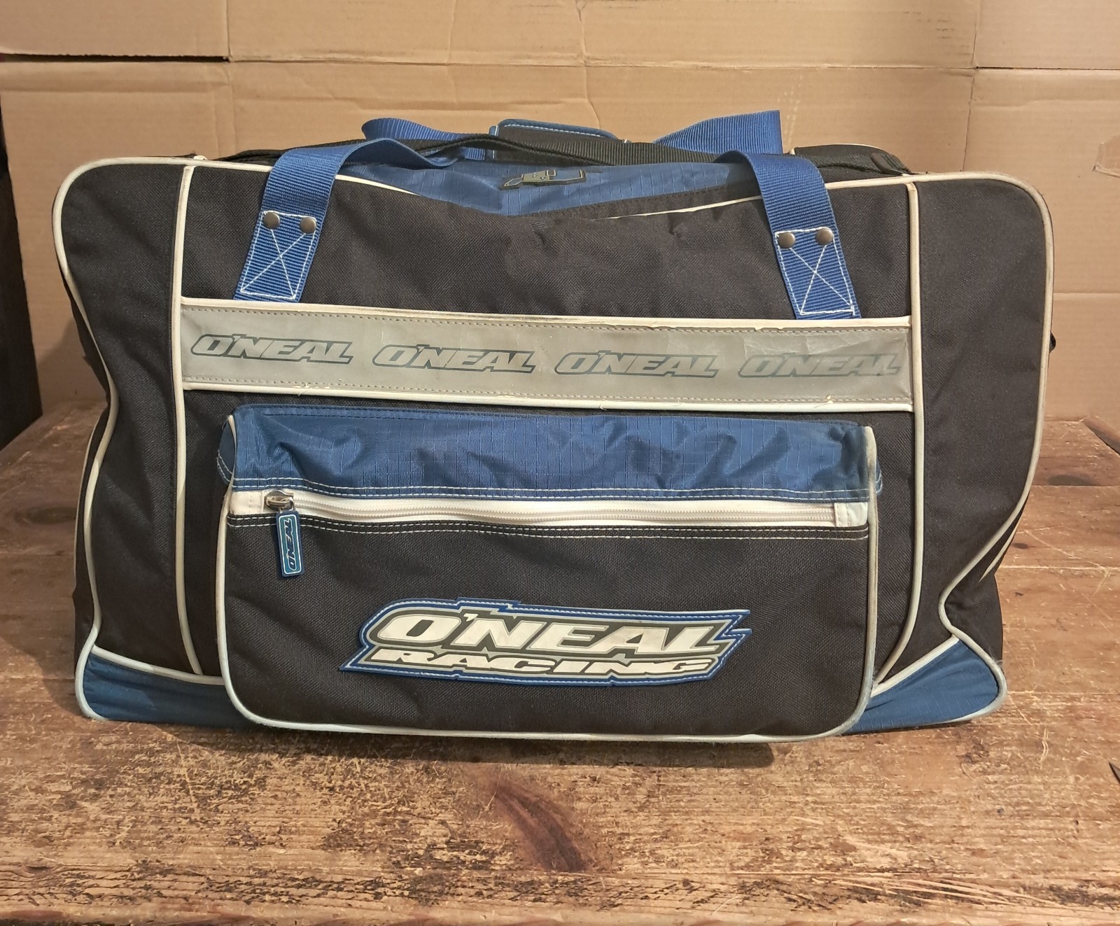 Vintage O’Neal Racing Dirt Bag MX2 Duffle Motocross Bike Gear HELMET BOOTS LARGE
