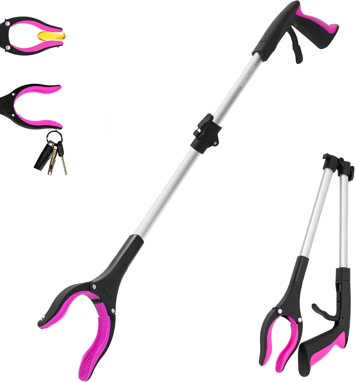 32 Inch  Heavy Duty(Up to 10 Lbs) Reacher Grabber Tool with Strong Magnetic (New