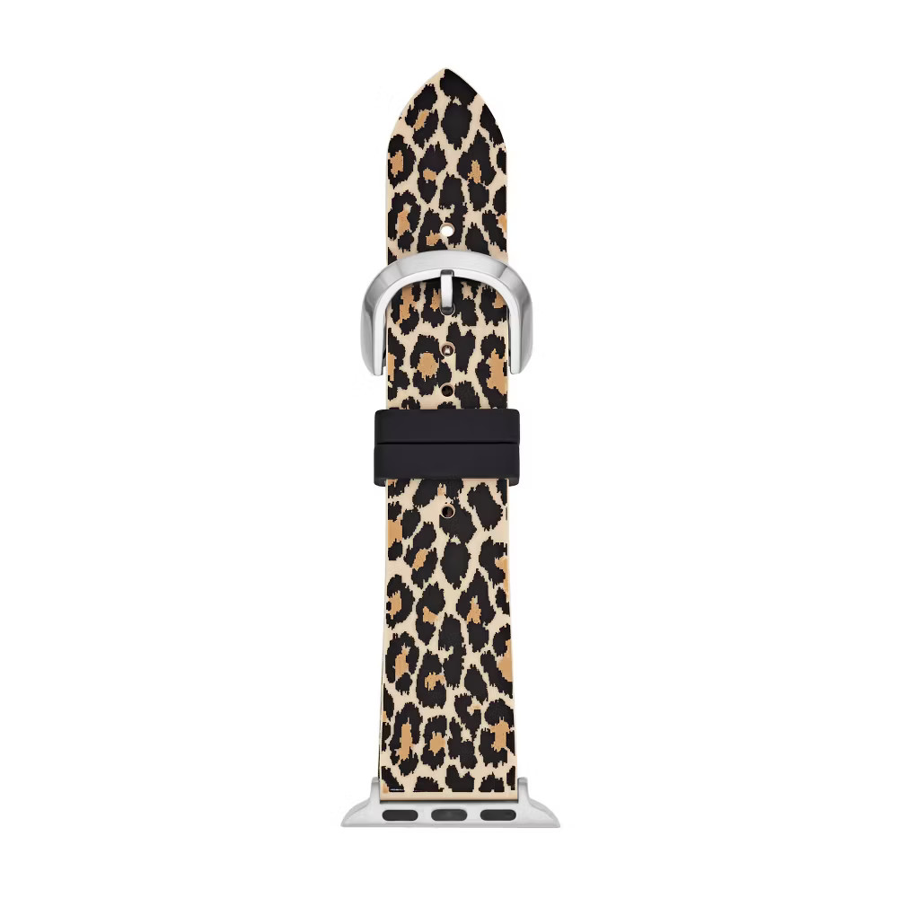 Kate Spade New York Apple Watch Silicone, Band Strap Leopard Print 38/40mm