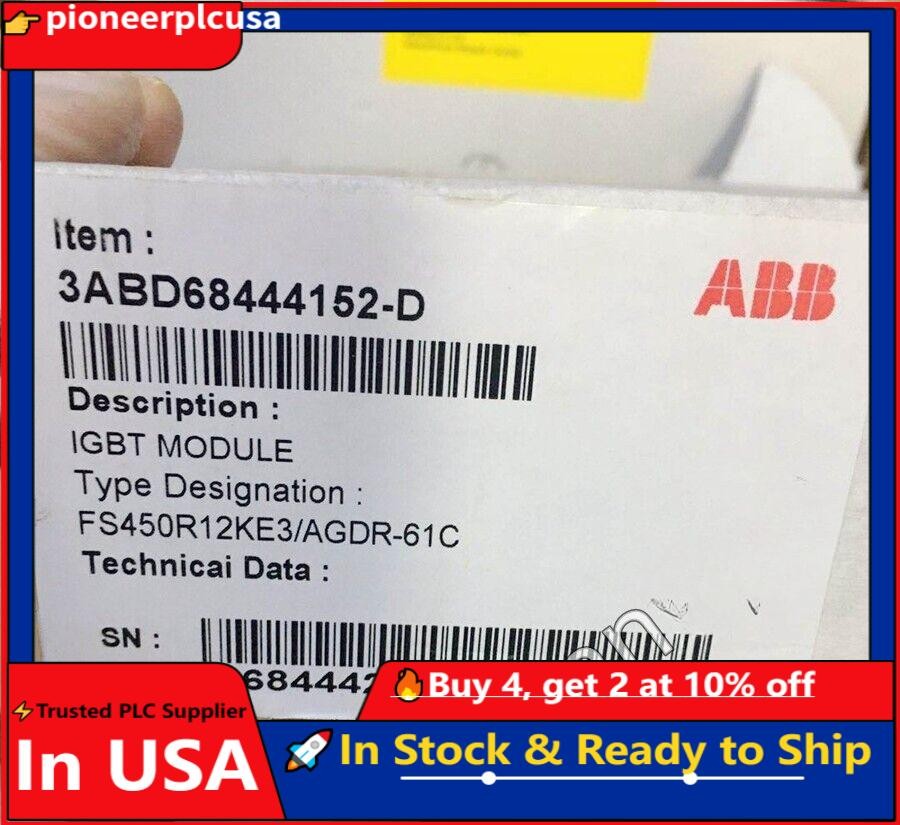 New In Box ABB ACS800 FS450R12KE3/AGDR-61C Drive Board + IGBT Board