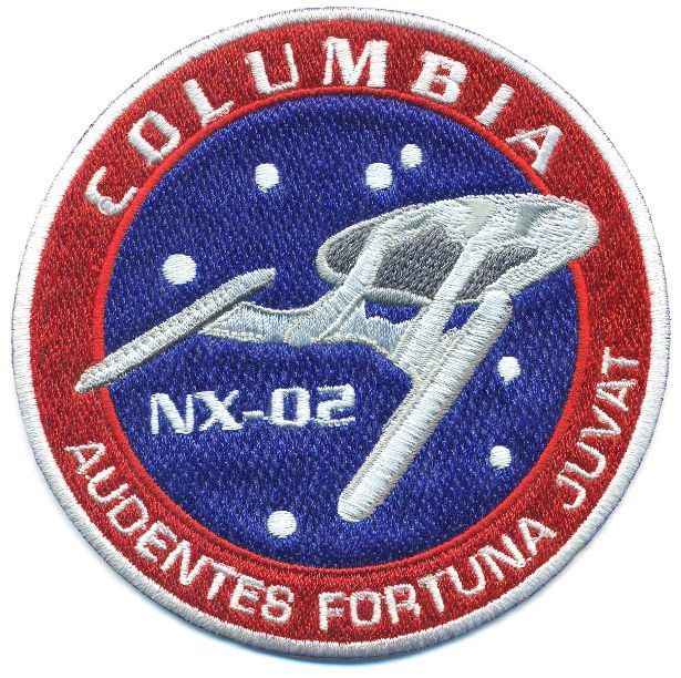 STAR TREK COLUMBIA NX-02 - 4 INCH PATCH - STK43