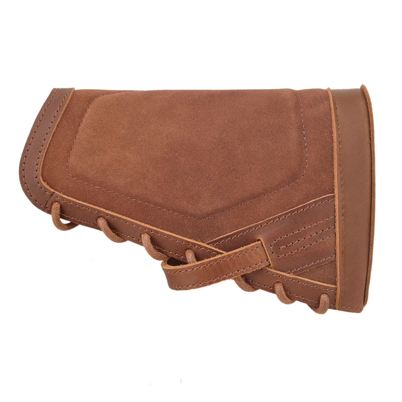 No-Drill Leather Rifle Buttstock Sleeve with Shell Holder for .22 .357 .300win