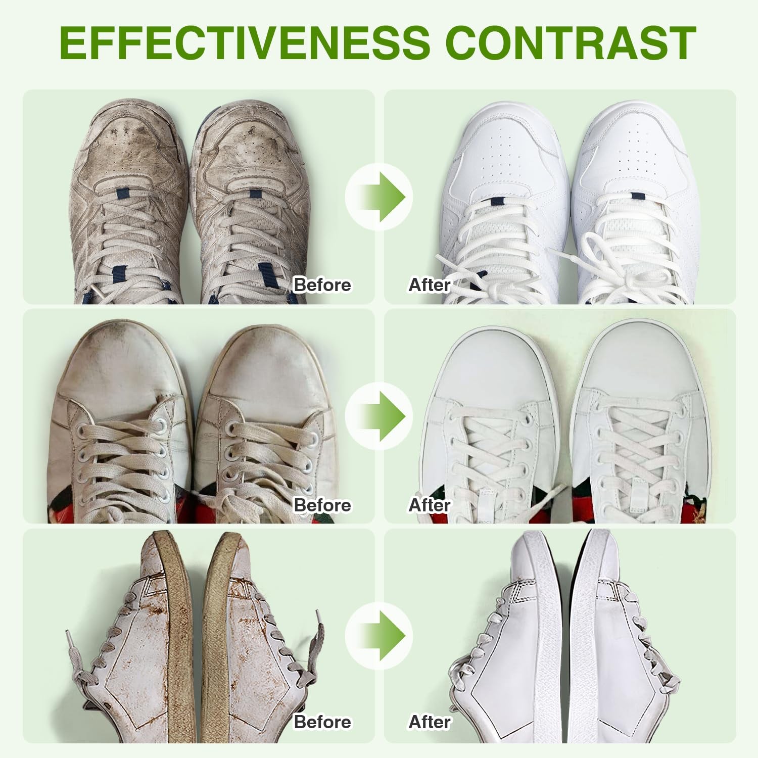 Shoe Cleaner Kit 6.76 Oz with Brush Towel for White Sneakers