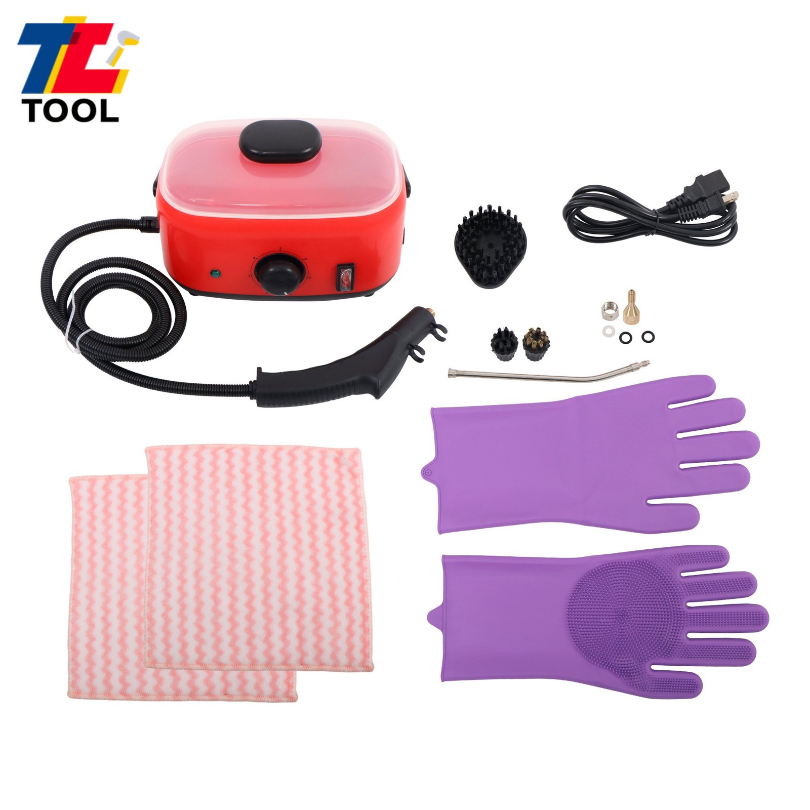 Fast 3-Min Heat Steam Cleaner 1500ml For Kitchen Grease&Bathroom Mold Removal