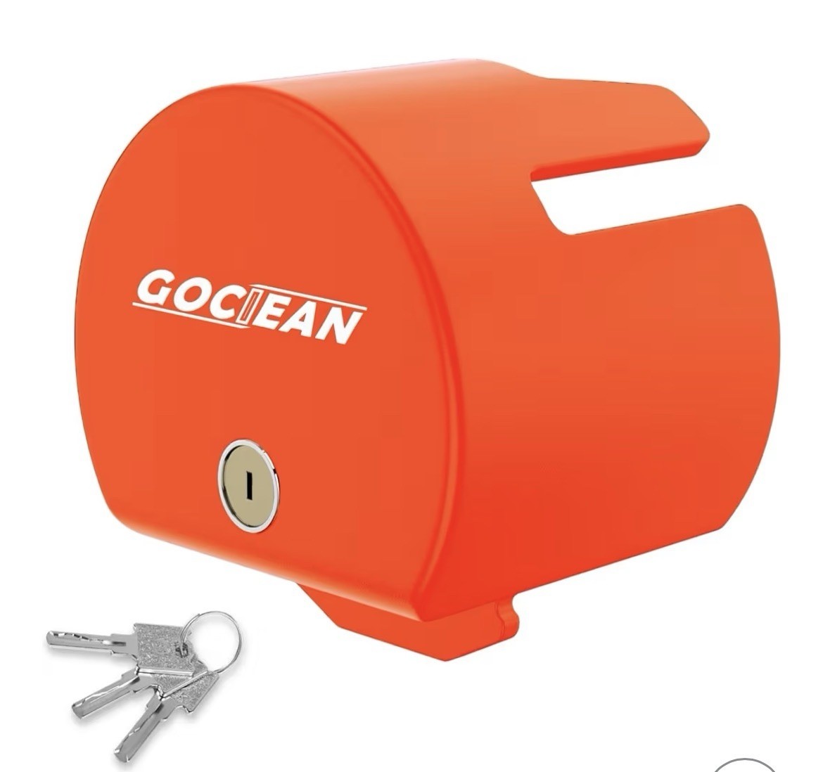 Gociean Heavy Duty Anti-Theft RV Trailer Hitch Lock with 3 Keys Orange New NIOB