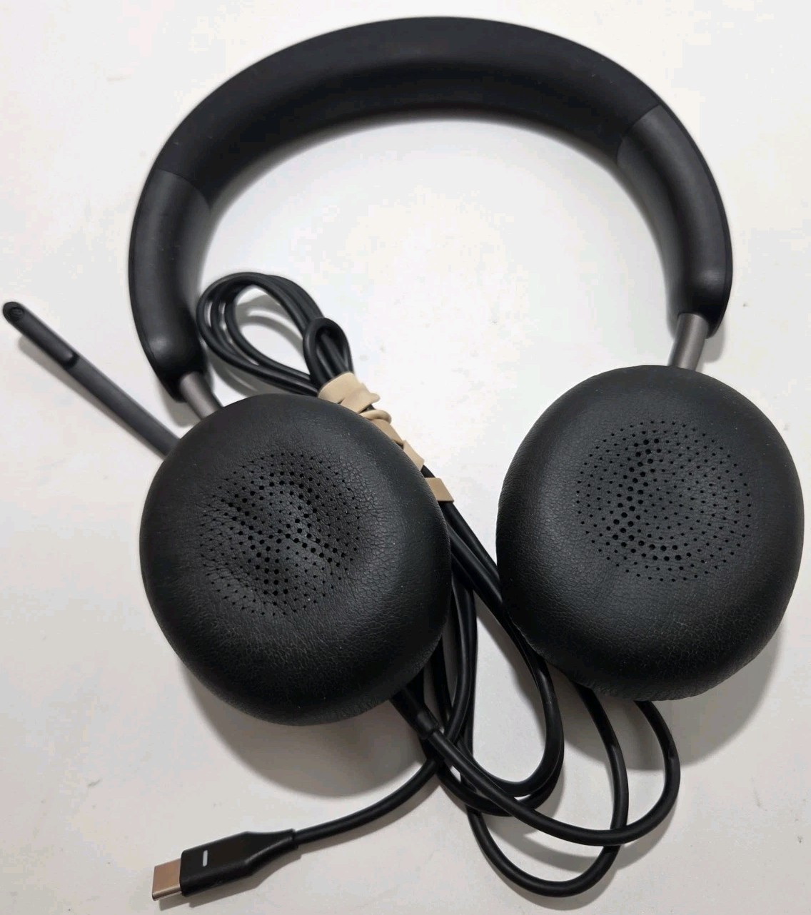 Jabra Evolve2 40?? USB-C Black Wired Headset Tested Works Read AS IS