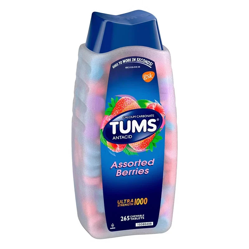 Tums Ultra Strength 1000mg Tablets 265Ct  Assorted Berry