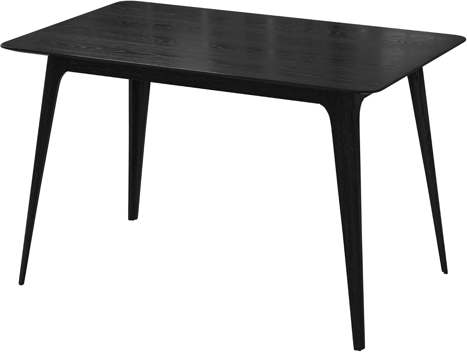 Bengi Mid - Century Modern Dining Table for 4 People, Rubberwood Kitchen Table w