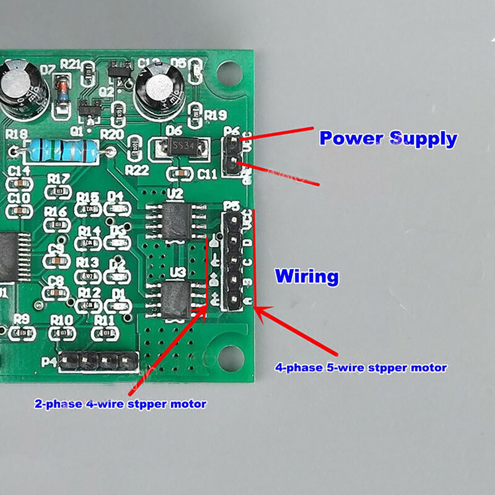 5-Wire Multi Modes&Functio Stepper Motor DC 5v-12v Driver Board Speed Controller