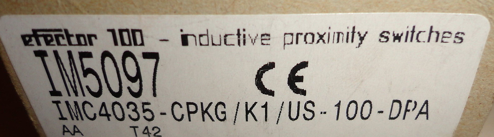 EFECTOR IM5097 INDUCTIVE PROXIMITY SWITCH NEW