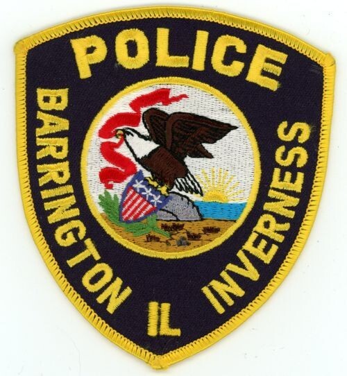 ILLINOIS IL BARRINGTON INVERNESS POLICE NICE SHOULDER PATCH SHERIFF