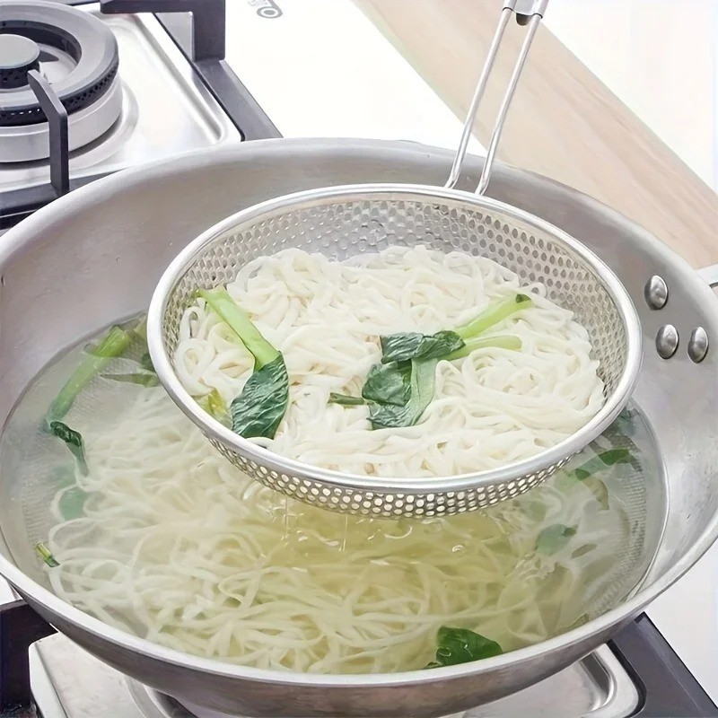 Stainless Steel Skimmer Strainer Spoon Kitchen Cooking Tool