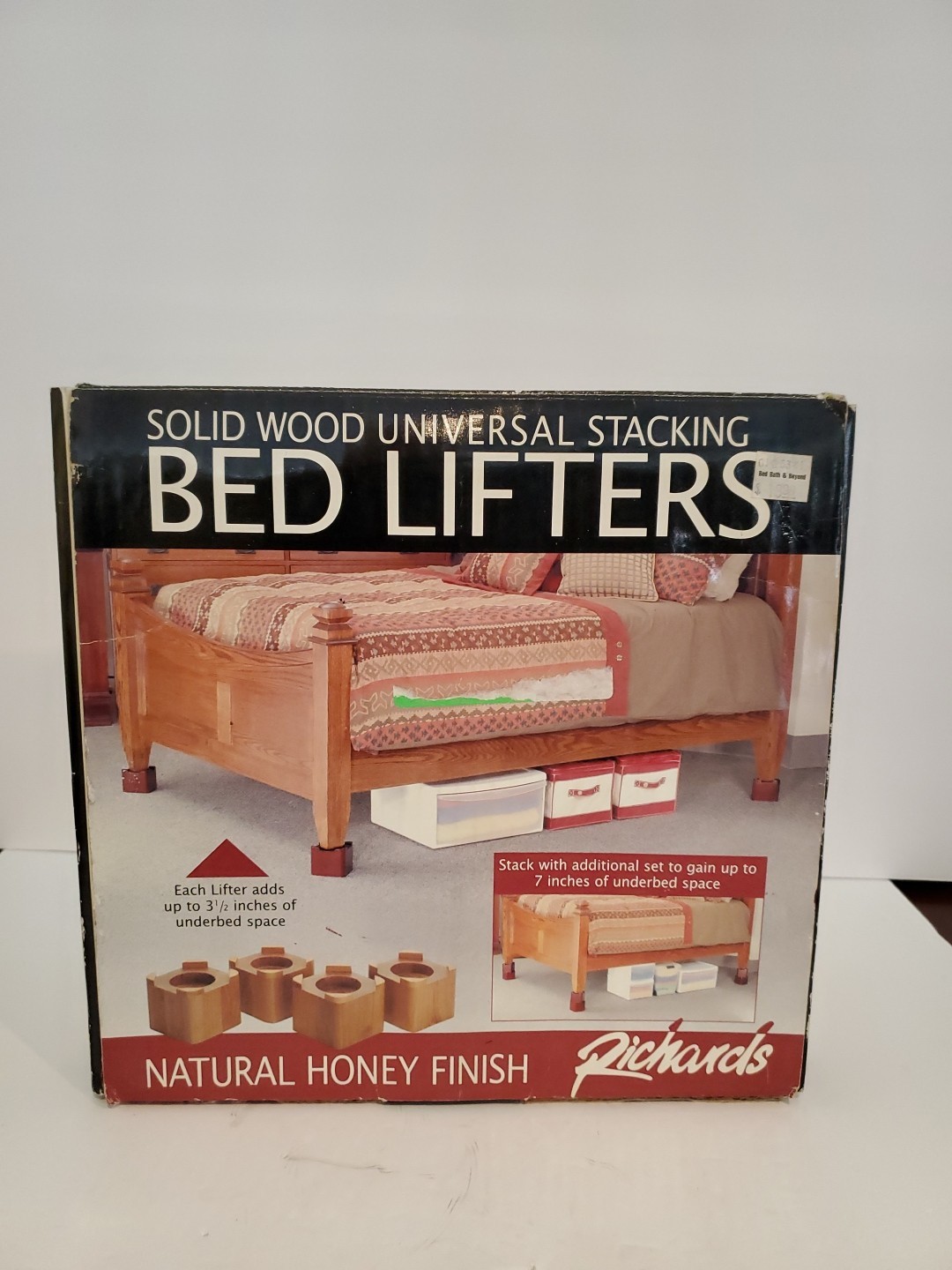 Bed. couch, desk, Risers 4 Inch Set Of 4