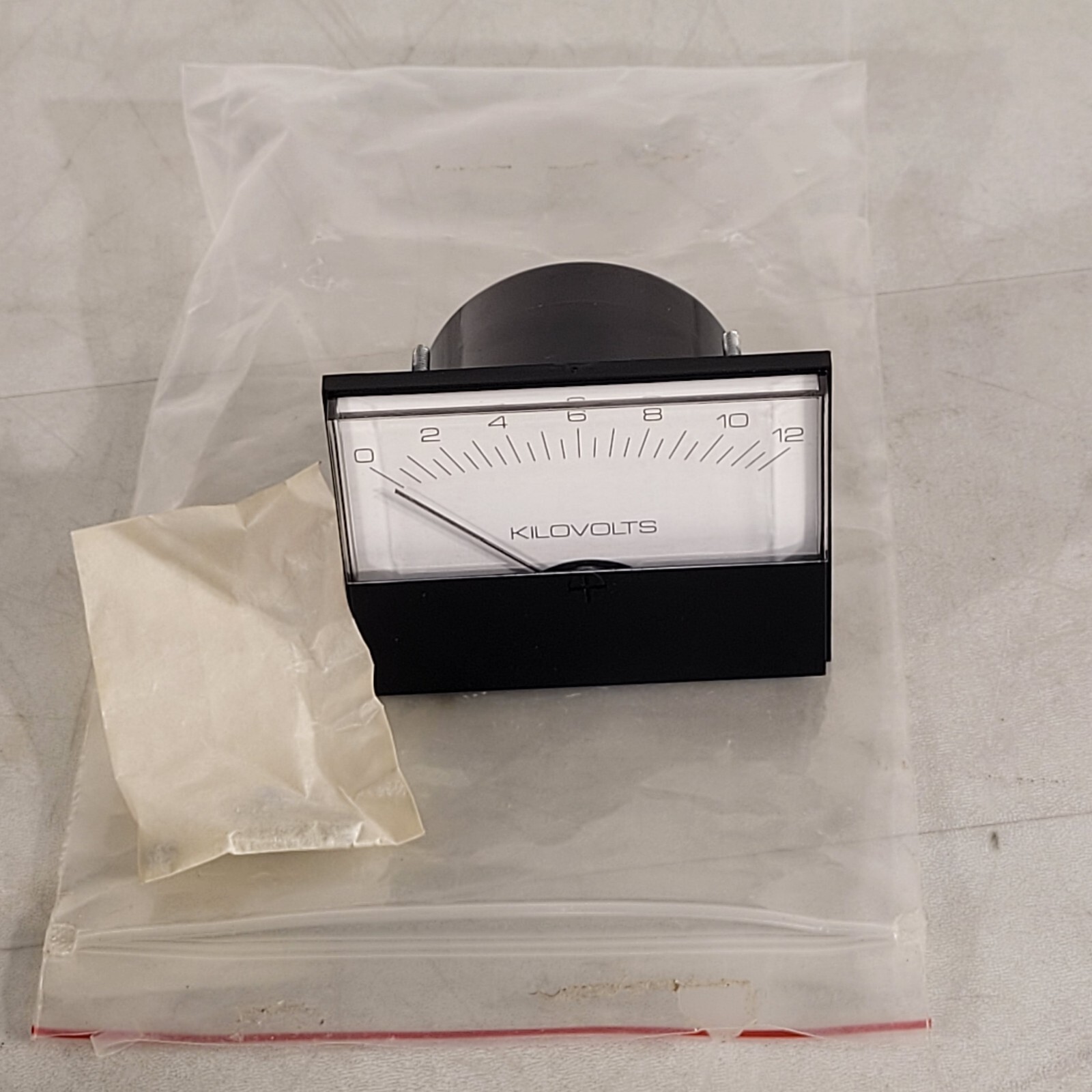 Modutec Kilovolts Panel Analog Meter 0-12 kV DC Voltage Meter Gauge Vintage