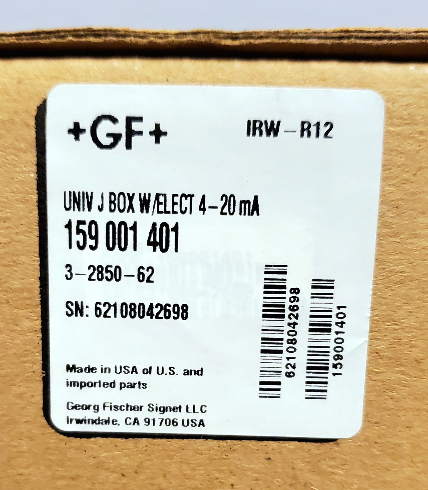 Signet Electronic Conductivity/Resistivity Sensor - 4/20mA - Part# 3-2850-62