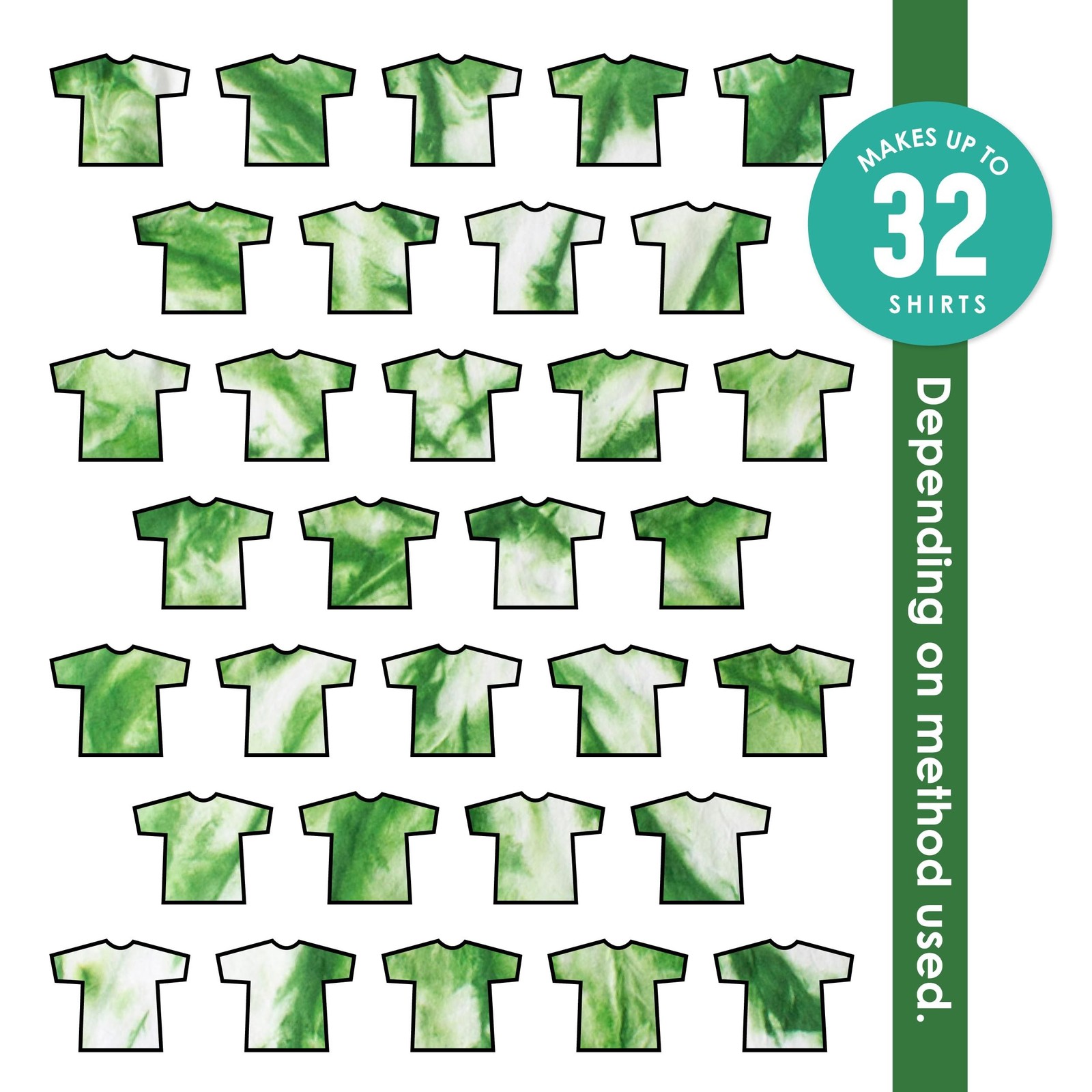 SEI Grass Green Tie Dye Kit, Fabric Dye for Large Groups – 1 Quart (32 oz)