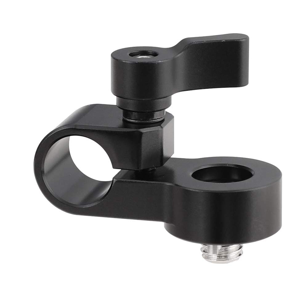 CAMVATE 15mm Single Rod Clamp Install by 3/8"-16 Screw Hole for Camera Cage