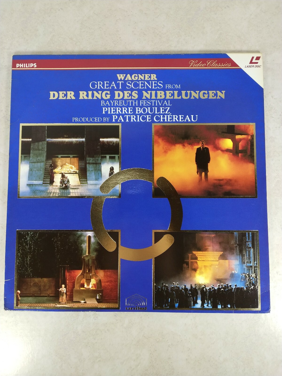 Pierre Boulez Great Scenes from Nibelungen Bayreuth Festival Laserdisc German
