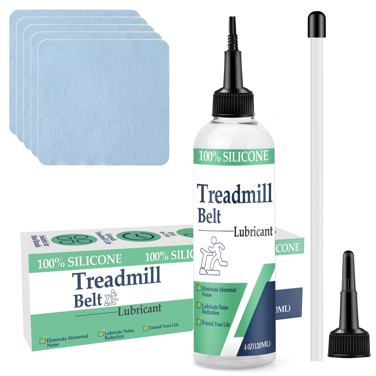 100% Silicone Treadmill Lubricant for Belt, 4 Oz Treadmill Oil Belt Lubricant,