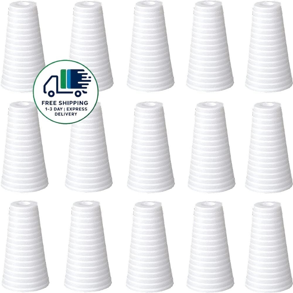 Borlas de cordón para persianas, 20 unidades, de plástico blanco, para persianas