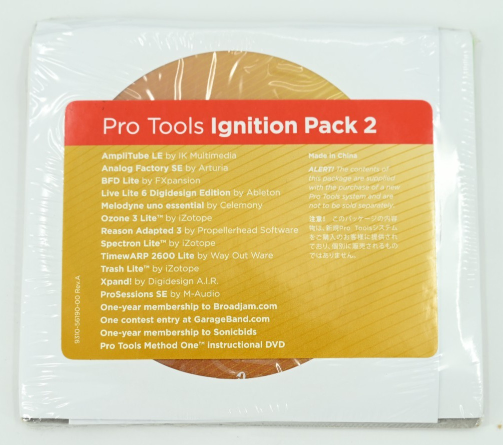 Pro Tools Ignition Pack 2.0 ENG/JPN 9105-56177-00 Rev B NEW Sealed