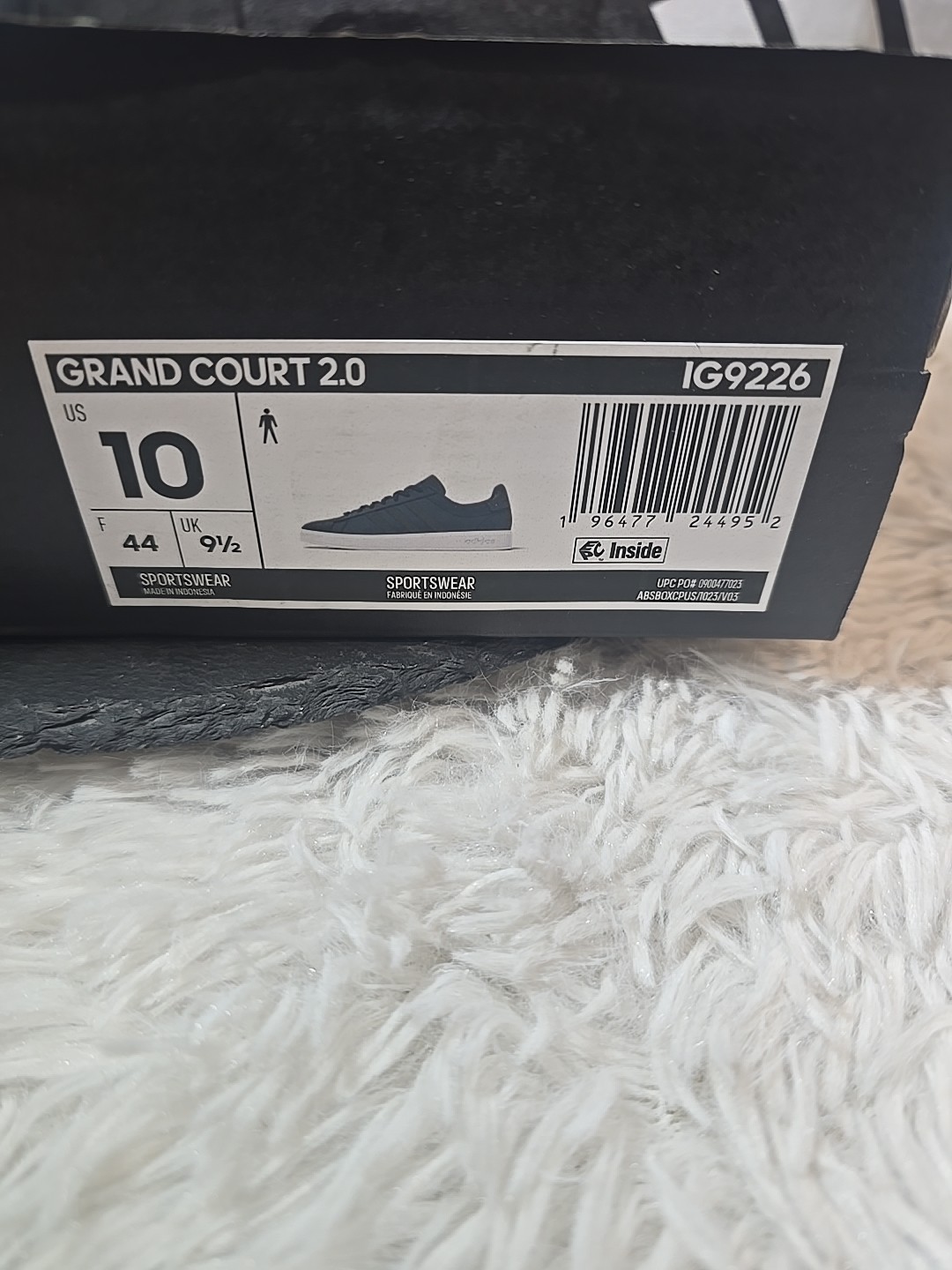 Adidas Grand Court 2.0 Mens Sneakers Casual Lifestyle Shoes Blue IG9226 Size 10
