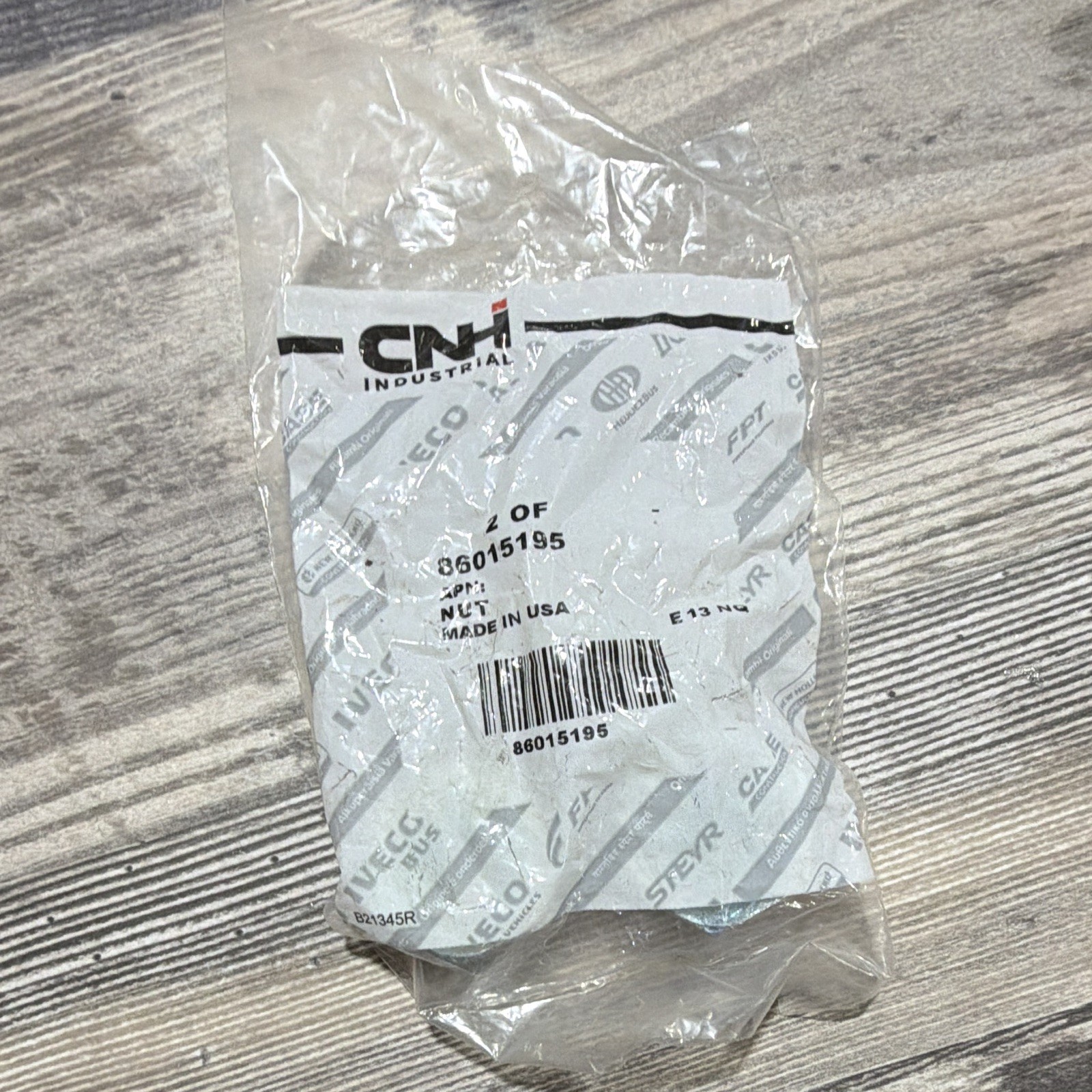 CNH Industrial M20 External Hex Steel Zinc-Plated Hex Nuts 86015195 2 Pack