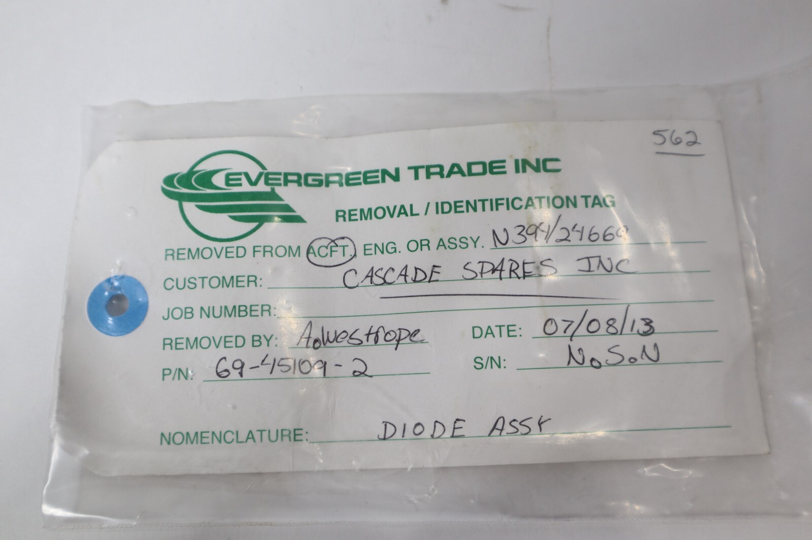 69-45109-2 Diode Assy