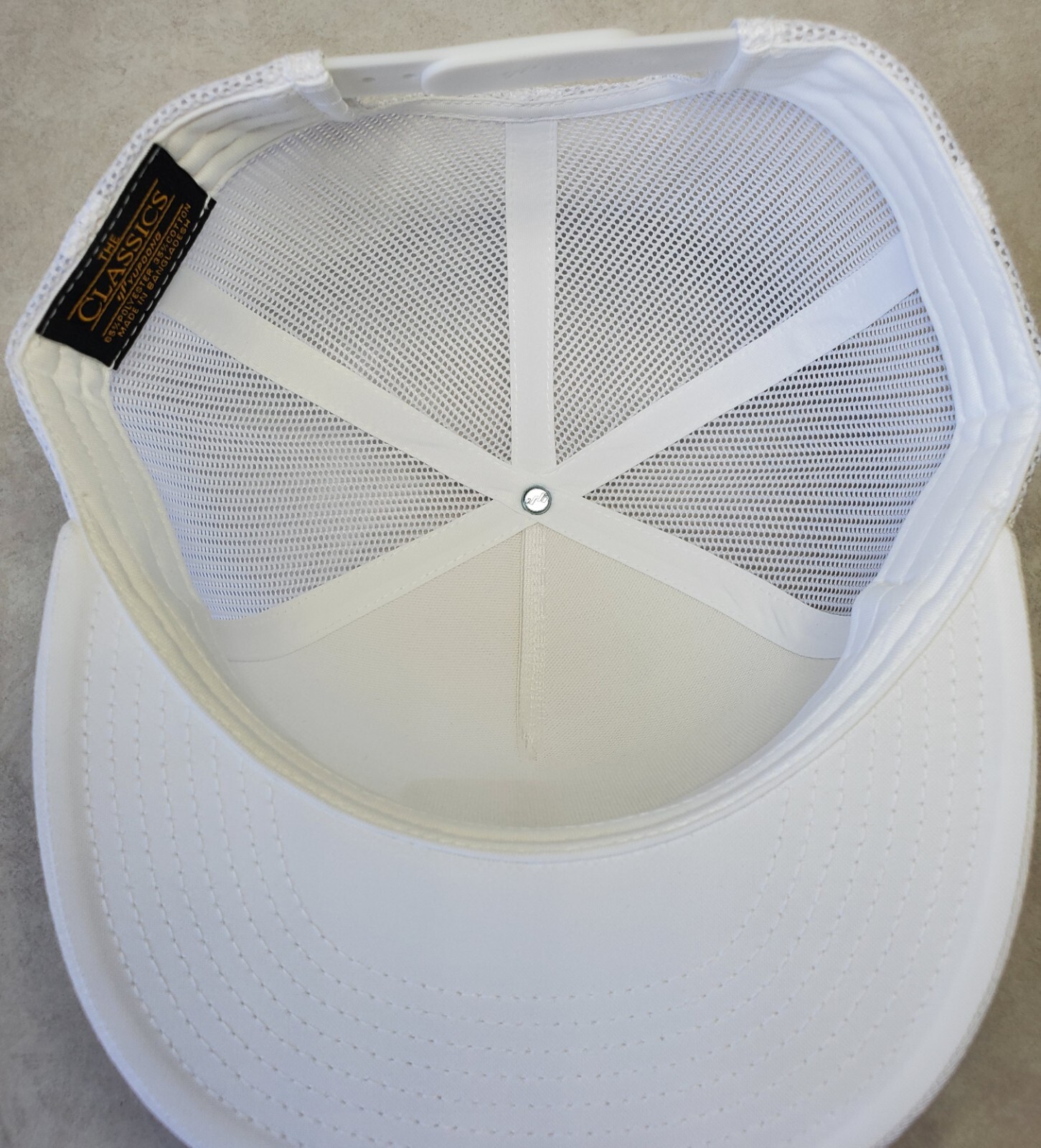 Mercedes Benz Embroidered Patch Trucker Hat/YP Classics 6006 White/White