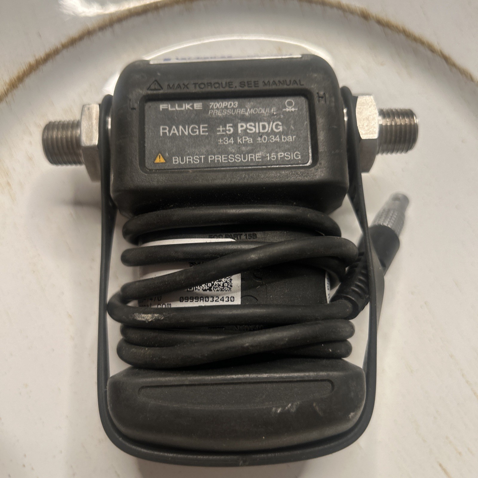 Fluke 700P04  Pressure Module 5 PSID/